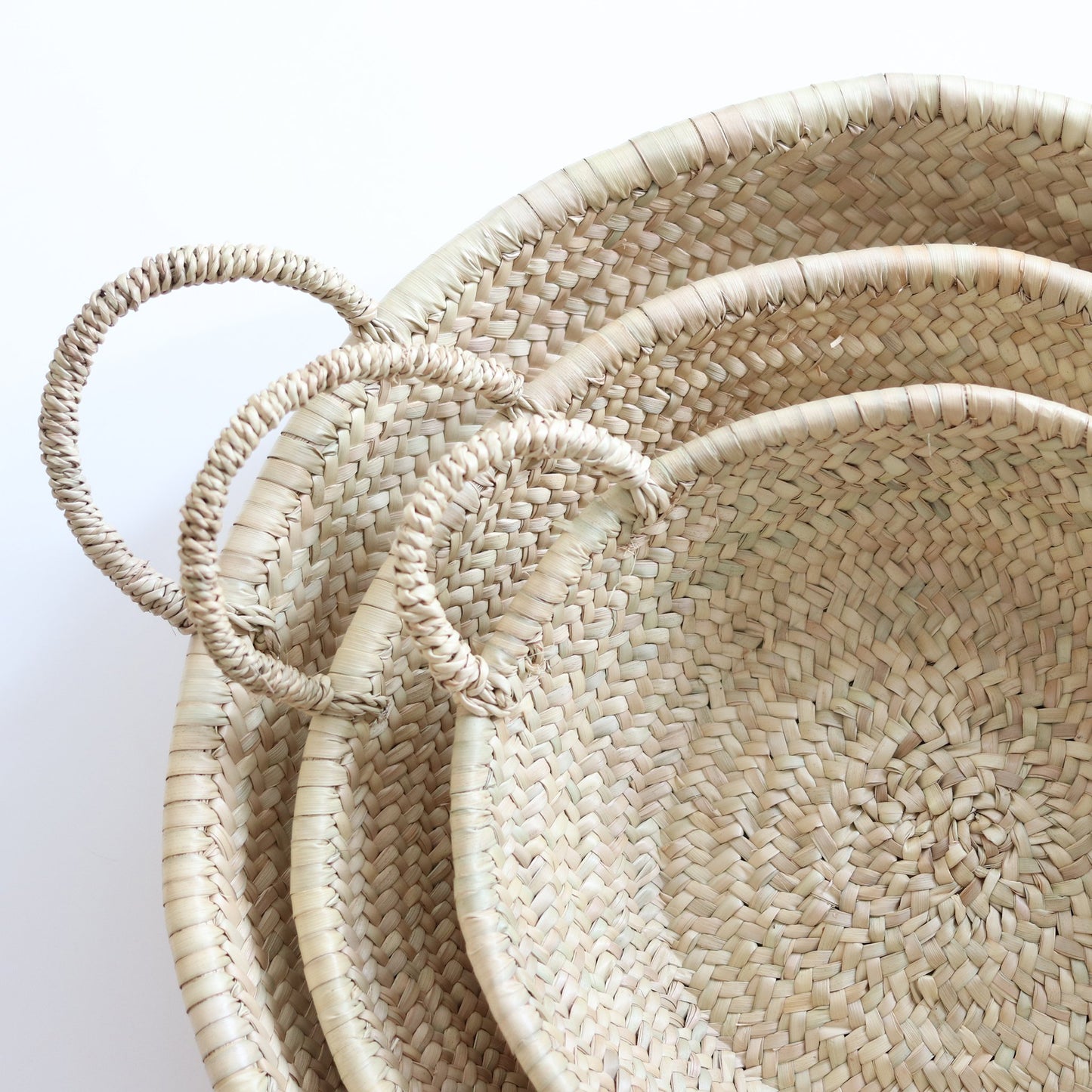 handwoven plates in different sizes